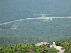 Hiker on Cannon Mt.