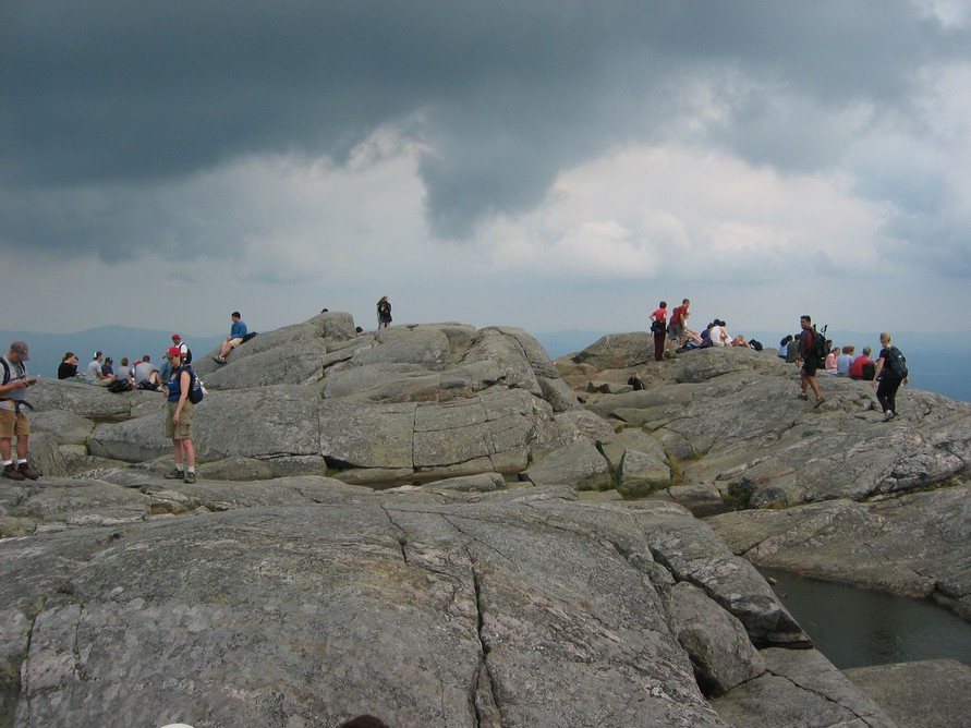 Crowds at Monadnock Summit