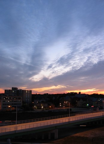 Sunset, Point Street Overpass