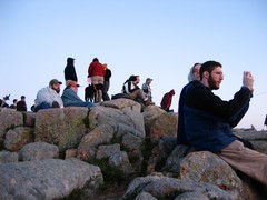 Sunrise watchers at Cadillac Mountain