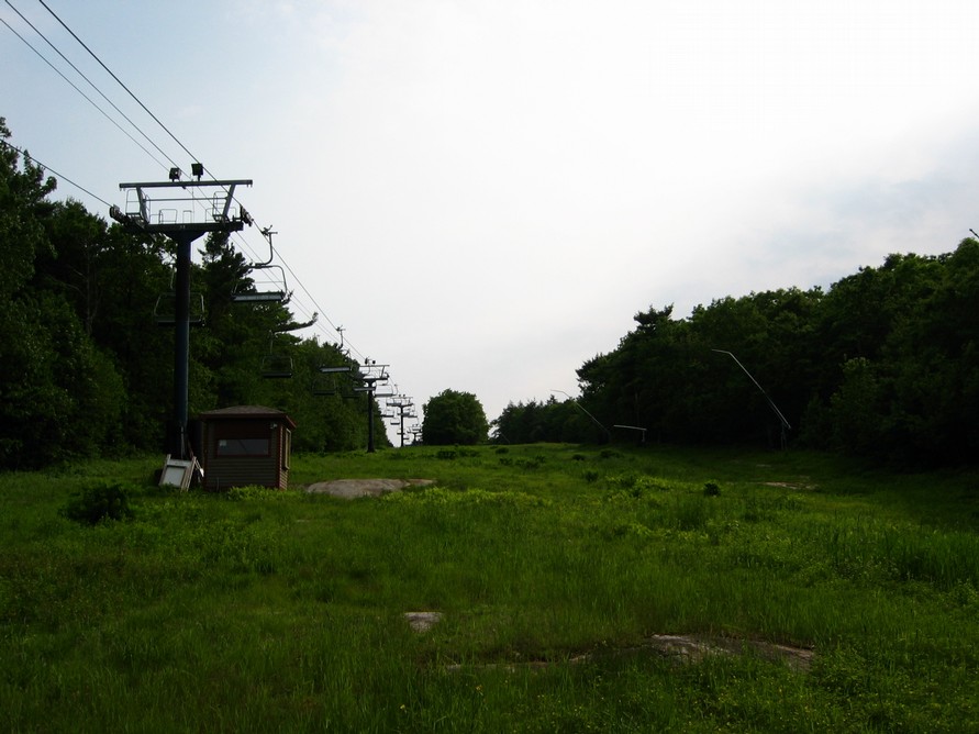 Challenger ski trail, in summer